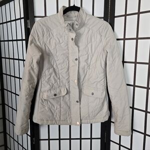 A New Day Light Beige Quilted Womens Jacket